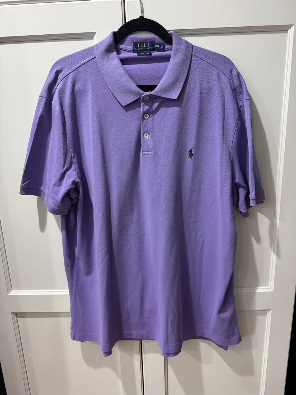 Polo by Ralph Lauren Men's Purple Polo with Embroidered Pony